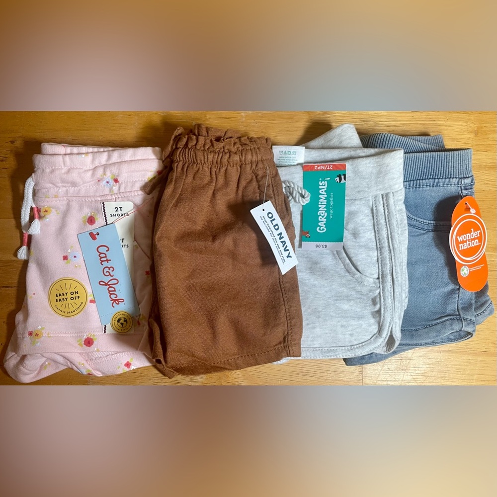 NWT Bundle 2T Shorts Multiple Brands